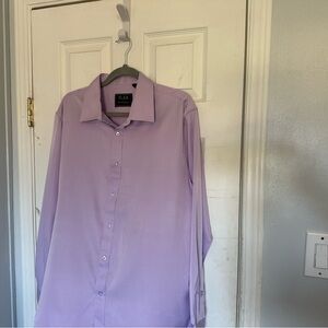 Lavender Flex Men’s Lg lightweight woven  Fabric With soft, satiny subtle sheen